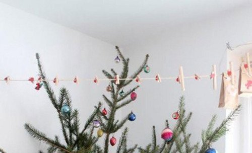 Нет места для дерева? 12 Рождественские украшения Идеи из Pinterest